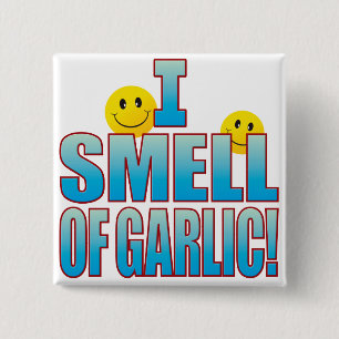 Badge Carré 5 Cm Odeur de la vie B d'ail
