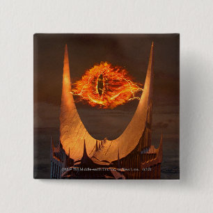 Badge Carré 5 Cm Oeil de tour de Sauron