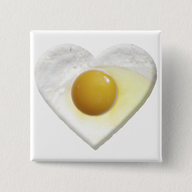 Badge Carré 5 Cm Oeuf LOVE (Devant)
