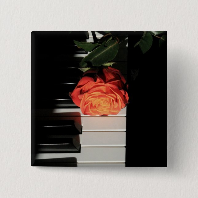 Badge Carré 5 Cm Oeuvre de piano Extraordinaire (Devant)