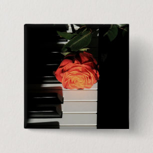 Badge Carré 5 Cm Oeuvre de piano Extraordinaire