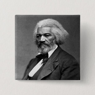 Badge Carré 5 Cm Old Bailey Douglass Héros afro-américain