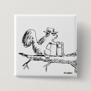 BADGE CARRÉ 5 CM OLDSQUIRREL, GETTING LE LONG