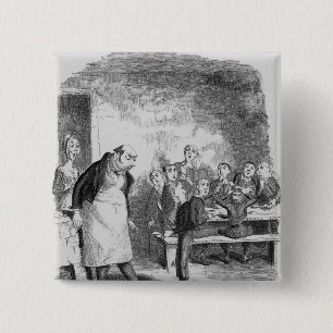 Badge Carré 5 Cm Oliver demandant plus