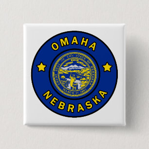 Badge Carré 5 Cm Omaha Nebraska