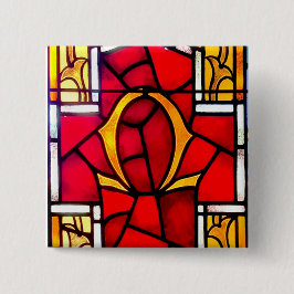 Badge Carré 5 Cm Oméga