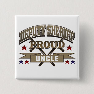 Badge Carré 5 Cm Oncle fier shérif adjoint