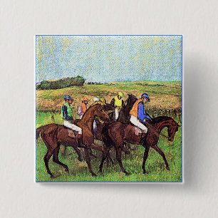 Badge Carré 5 Cm Ont dégazé des chevaux