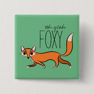 Badge Carré 5 Cm Ooh Ouais Foxy