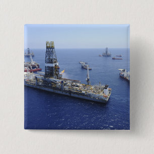 Badge Carré 5 Cm Opérations évasées conduites par le drillship