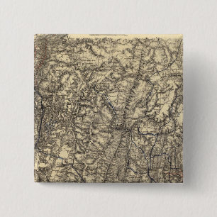 Badge Carré 5 Cm Opérations militaires de la campagne d'Atlanta