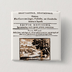 Badge Carré 5 Cm Oratio Dominique