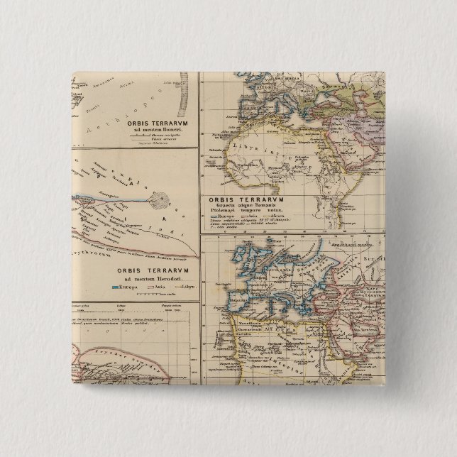 Badge Carré 5 Cm Orbis terrarum (Devant)