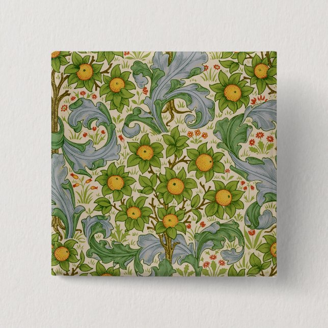 Badge Carré 5 Cm Orchard, Dearle, 1899 (Devant)