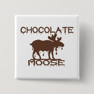 Badge Carré 5 Cm Orignaux de chocolat