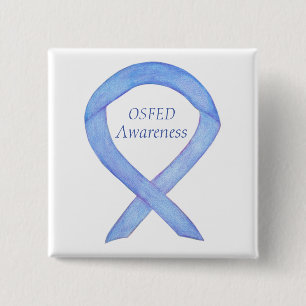 Badge Carré 5 Cm OSFED (Trouble Alimentaire) Sensibilisation Épine