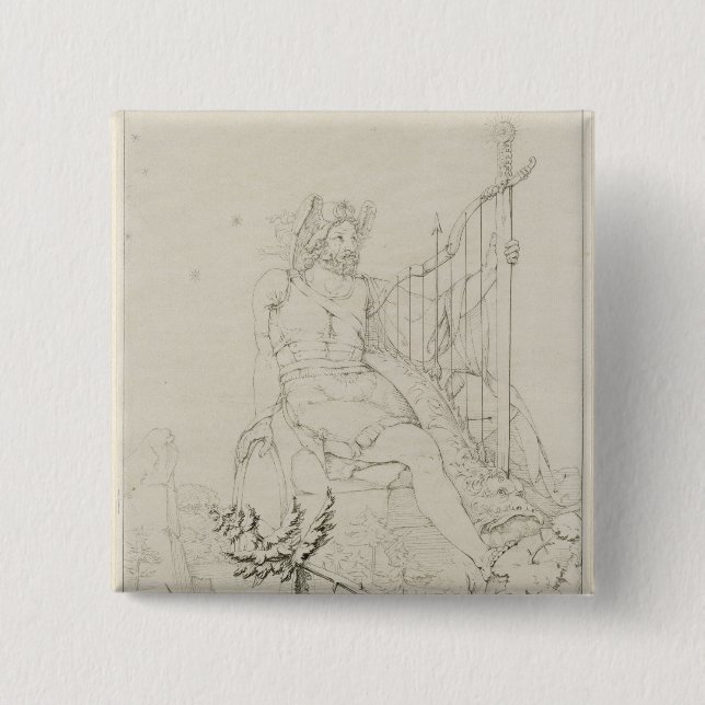 Badge Carré 5 Cm Ossian, 1804-5 (Devant)