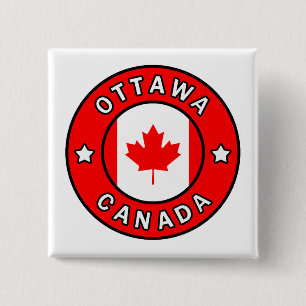 Badge Carré 5 Cm Ottawa Canada