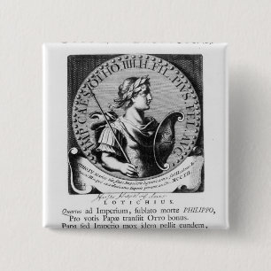 Badge Carré 5 Cm Otto IV de Brunswick