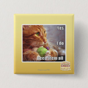 Badge Carré 5 Cm Oui j'ai besoin de eux tous