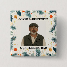 Badge Carré 5 Cm Our Terrific Dad™ Button (Customize It!)