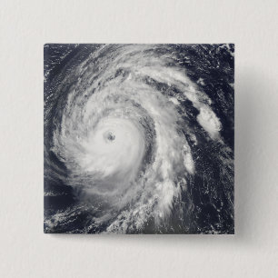 Badge Carré 5 Cm Ouragan Bill dans l'Océan Atlantique