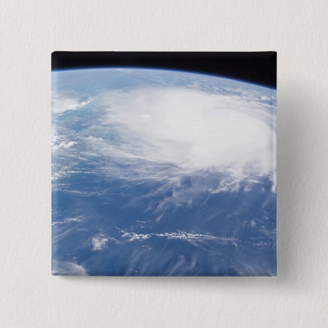 Badge Carré 5 Cm Ouragan Charley 3 (Devant)