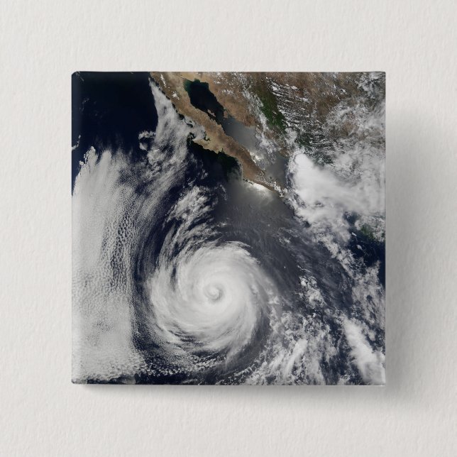 Badge Carré 5 Cm Ouragan Douglas (Devant)