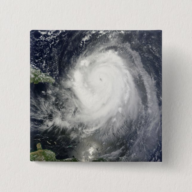 Badge Carré 5 Cm Ouragan Earl (Devant)