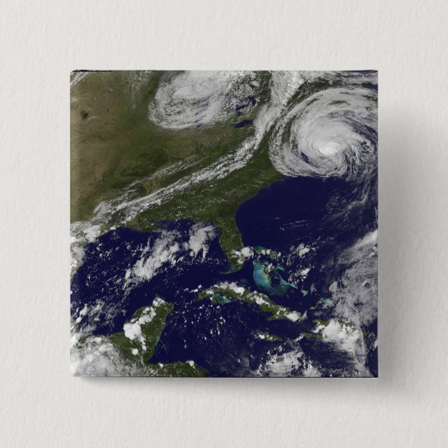 Badge Carré 5 Cm Ouragan Earl 3 (Devant)