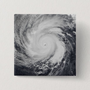 Badge Carré 5 Cm Ouragan Faxai dans l'océan pacifique occidental