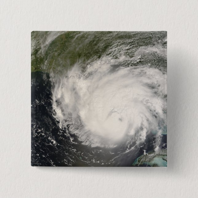 Badge Carré 5 Cm Ouragan Gustav (Devant)