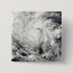 Badge Carré 5 Cm Ouragan IDA au-dessus du Nicaragua