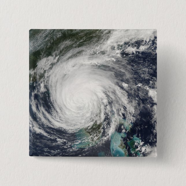 Badge Carré 5 Cm Ouragan Jeanne (Devant)
