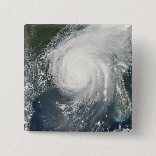 Badge Carré 5 Cm Ouragan Katrina (Devant)