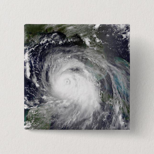 Badge Carré 5 Cm Ouragan Katrina 3 (Devant)