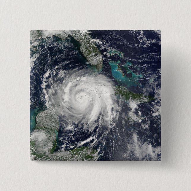 Badge Carré 5 Cm Ouragan Lili 4 (Devant)
