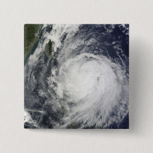 Badge Carré 5 Cm Ouragan Lupit outre des Philippines