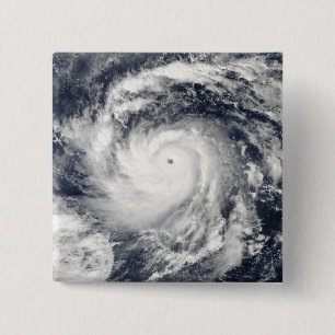 Badge Carré 5 Cm Ouragan Nida dans l'océan pacifique