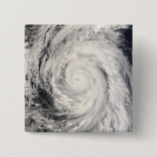 Badge Carré 5 Cm Ouragan Rammasun en mer philippine