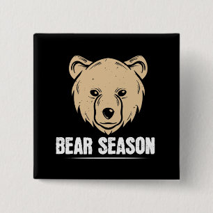 Badge Carré 5 Cm Ours - Saison Ours
