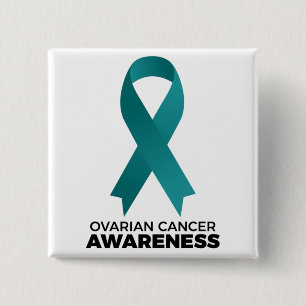 Badge Carré 5 Cm Ovarian Cancer Awareness
