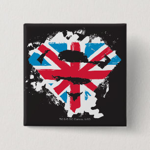 Badge Carré 5 Cm Paint Strokes British S-Shield