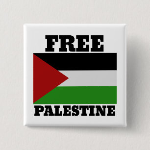 Badge Carré 5 Cm Palestine libre