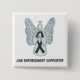 Badge Carré 5 Cm Paniers à ruban pour la sensibilisation des partis