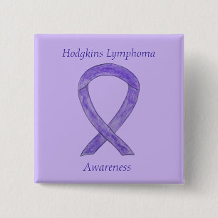 Badge Carré 5 Cm Paniers d'art personnalisé Hodgkins Lymphoma Viol