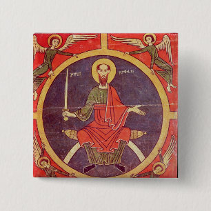 Badge Carré 5 Cm Panneau latéral d'un retable