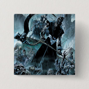 Badge Carré 5 Cm Panneau noir de corps de lanterne
