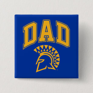 Badge Carré 5 Cm Papa de Spartans d'état de San Jose