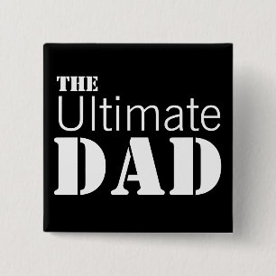 Badge Carré 5 Cm Papa ultime